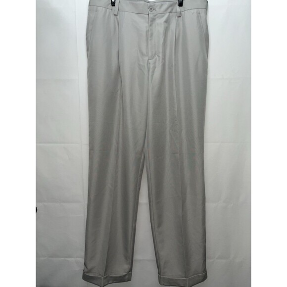 Nike Mens Dri Fit Tech Golf Pants 34X34 Beige Performance Flex Straight Leg - Picture 1 of 10